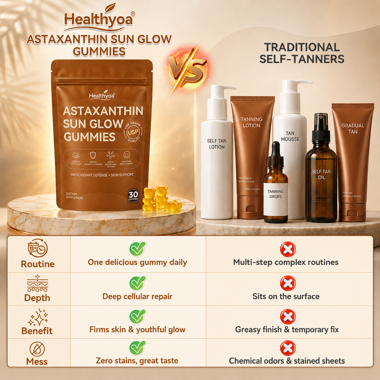 ✨ Astaxanthin Sun Glow Gummies | Effortless Summer Radiance .No sun, No effort✨TikTok Official Brand Exclusive Offer