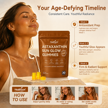 ✨ Astaxanthin Sun Glow Gummies | Effortless Summer Radiance .No sun, No effort✨TikTok Official Brand Exclusive Offer